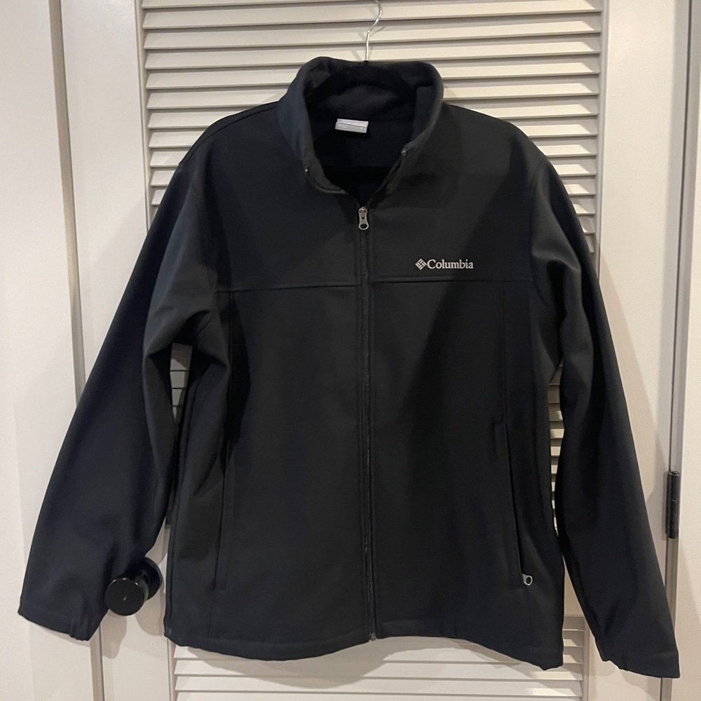 Men's Columbia Fleece lined soft shell jacket, size L, NWOT